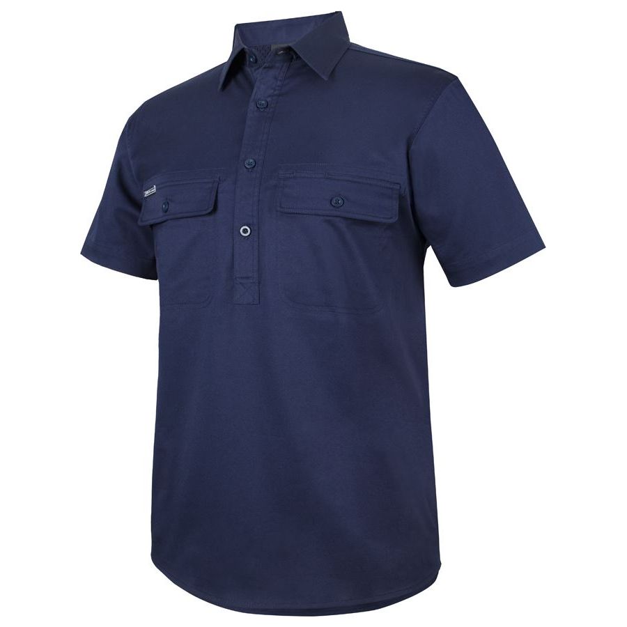 JB's S/S Stretch Close Front Work Shirt (6WKCS) - Ace Workwear