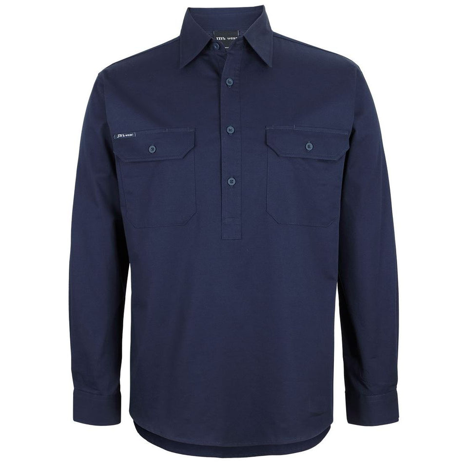 JB's Close Front Long Sleeve 150GSM Work Shirt (6WLCF) - Ace Workwear
