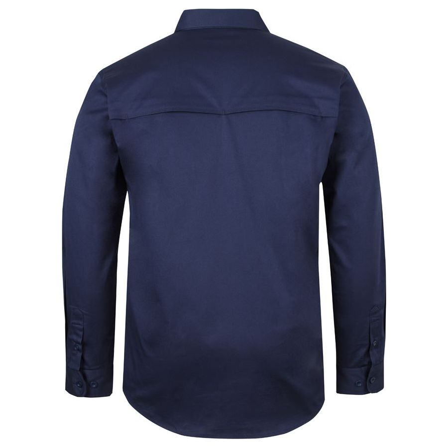JB's L/S Stretch Close Front Work Shirt (6WLCS) - Ace Workwear