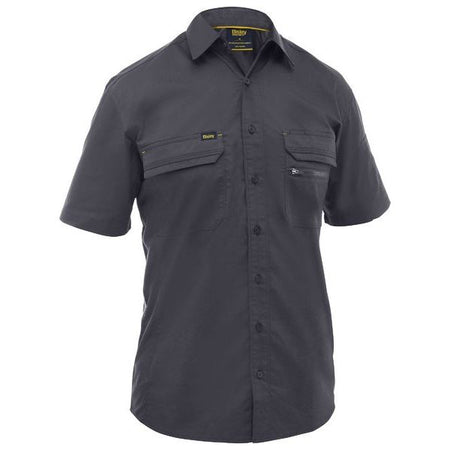 Bisley Mens X Airflow Stretch Ripstop Short Sleeve Shirt (BS1490) - Ace Workwear