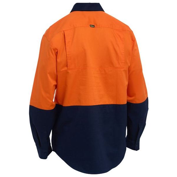 Bisley Hi Vis Cool Lightweight Drill Shirt With Mesh Ventilation (BS6695) - Ace Workwear
