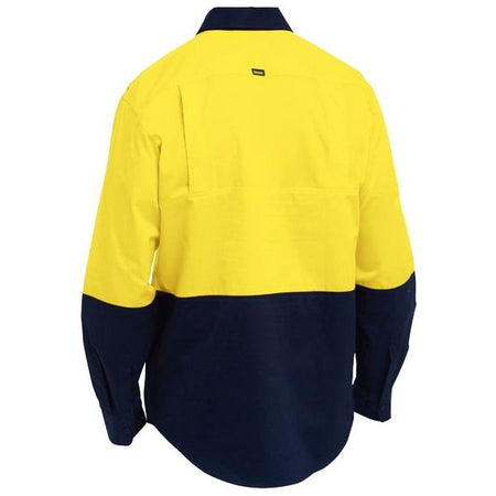 Bisley Hi Vis Cool Lightweight Drill Shirt With Mesh Ventilation (BS6695) - Ace Workwear