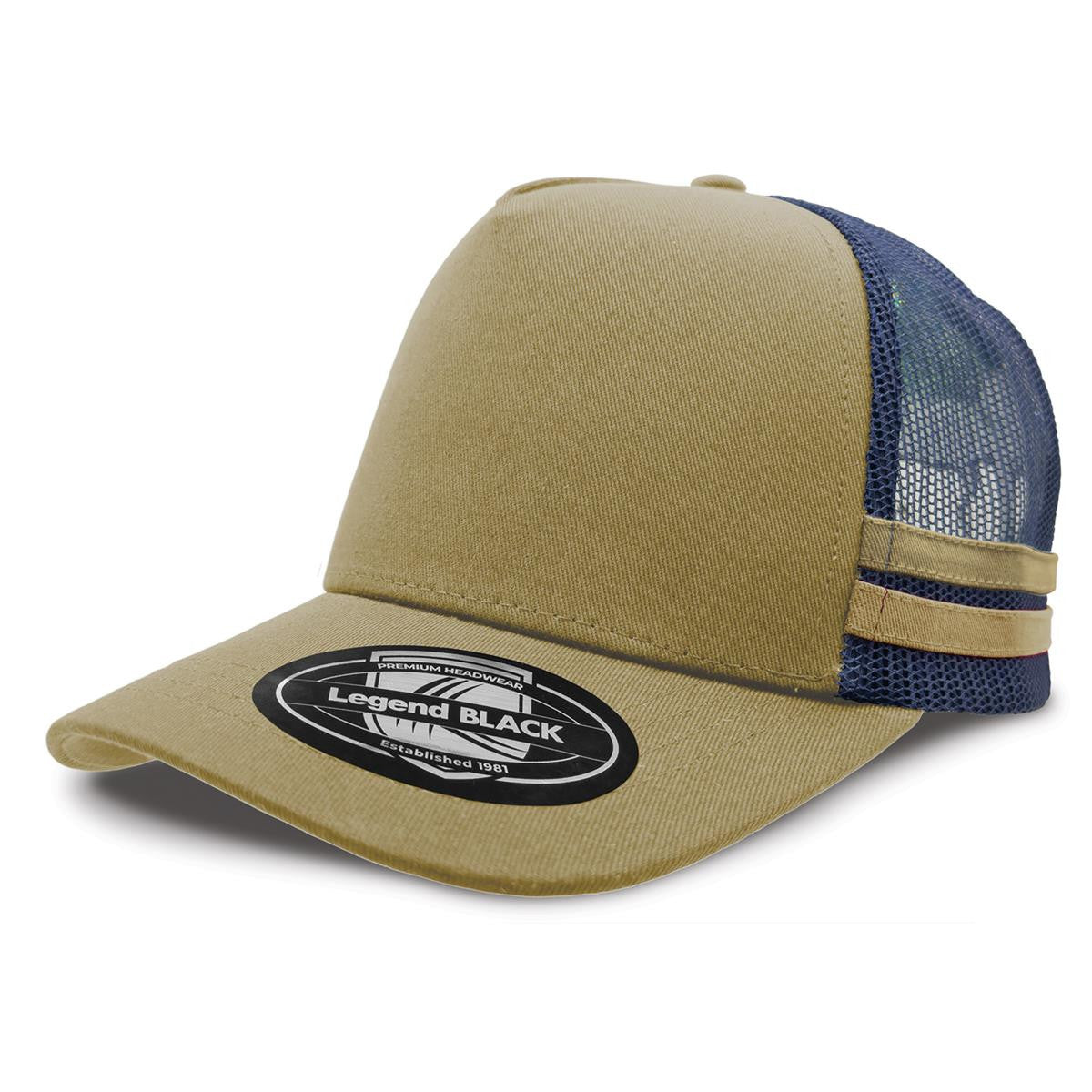 Striped Trucker Hat - Pack of 25 (7050) - Ace Workwear