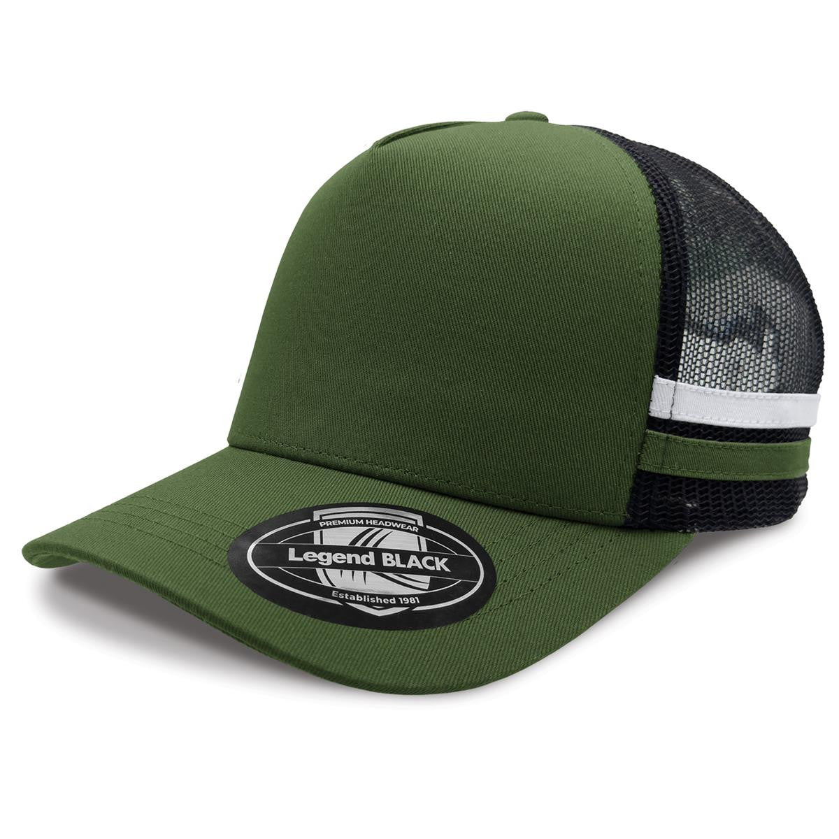 Striped Trucker Hat - Pack of 25 (7050) - Ace Workwear