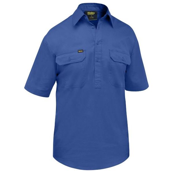 Bisley Closed Front Cool Lightweight Short Sleeve Shirt (BSC1820) - Ace Workwear