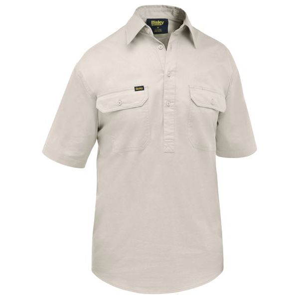 Bisley Closed Front Cool Lightweight Short Sleeve Shirt (BSC1820) - Ace Workwear