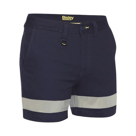 Bisley Taped Stretch Cotton Drill Short Short (BSH1008T) - Ace Workwear