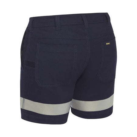 Bisley Taped Stretch Cotton Drill Short Short (BSH1008T) - Ace Workwear