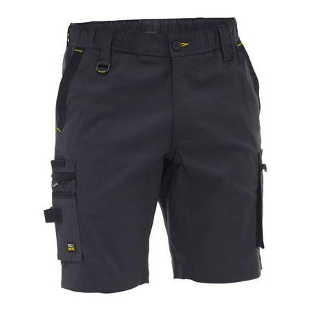 Bisley Flx & Move Elastic Waist Stretch Cotton Canvas Cargo Short (BSHC1338) - Ace Workwear