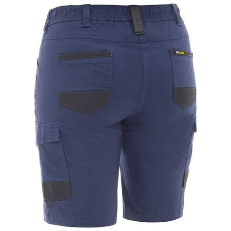 Bisley Women's Flx & Move Elastic Waist Stretch Cotton Canvas Cargo Short (BSHL1338) - Ace Workwear