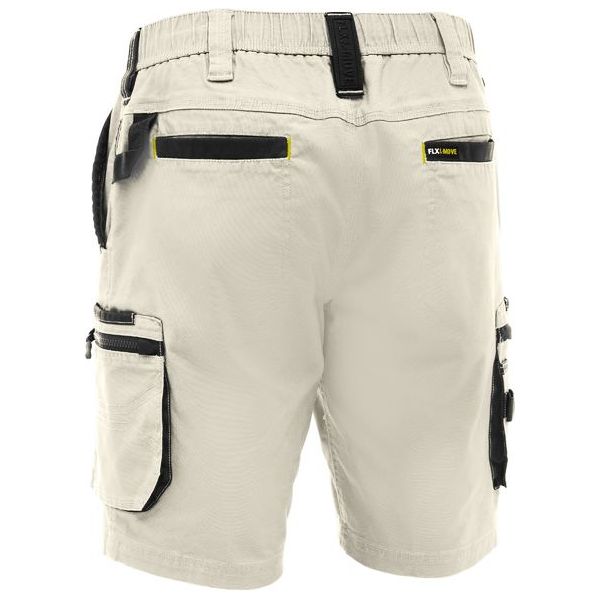 Bisley Flx & Move Elastic Waist Stretch Cotton Canvas Cargo Short (BSHC1338) - Ace Workwear