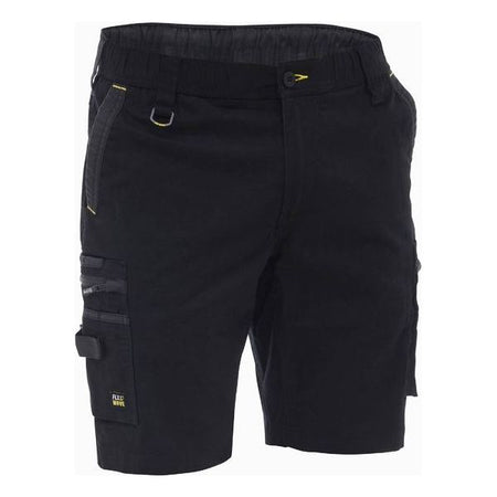 Bisley Flx & Move Elastic Waist Stretch Cotton Canvas Cargo Short (BSHC1338) - Ace Workwear
