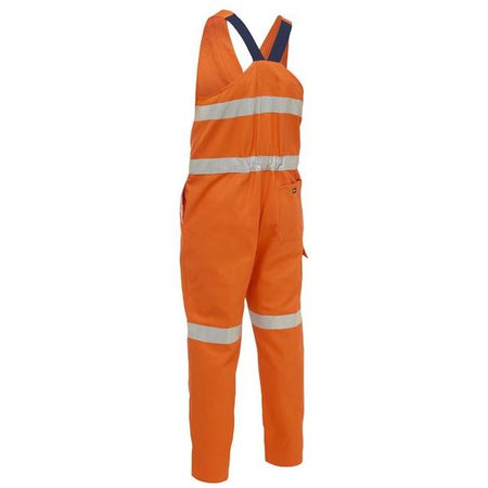 Bisley Taped Hi Vis Action Back Overall With Metal Press Stud Closure (BAB0355T) - Ace Workwear