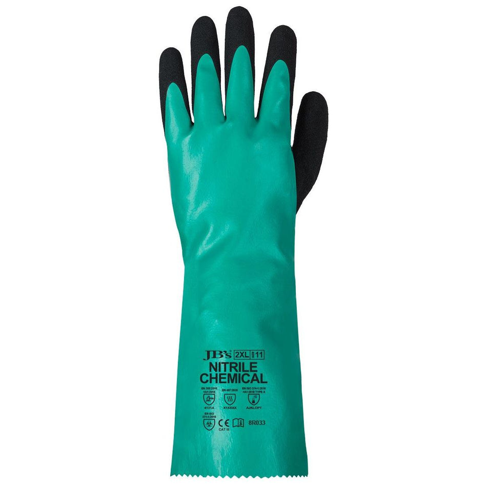 JB's Type A Nitrile Chemical Glove - Pack of 12 (8R033) - Ace Workwear