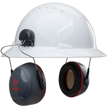 JSP Sonis3 Full Brim Hard Hat Ear Defenders (AEB040-0D1-AAN) - Ace Workwear