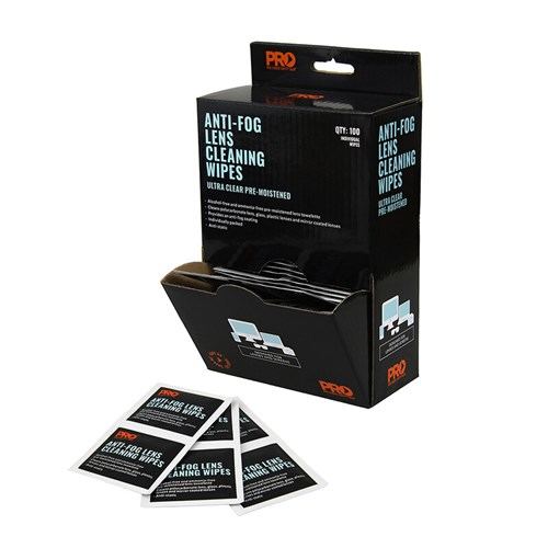 ProChoice Anti-Fog Lens Wipes Pack - 100 Wipes (AFW100) - Ace Workwear