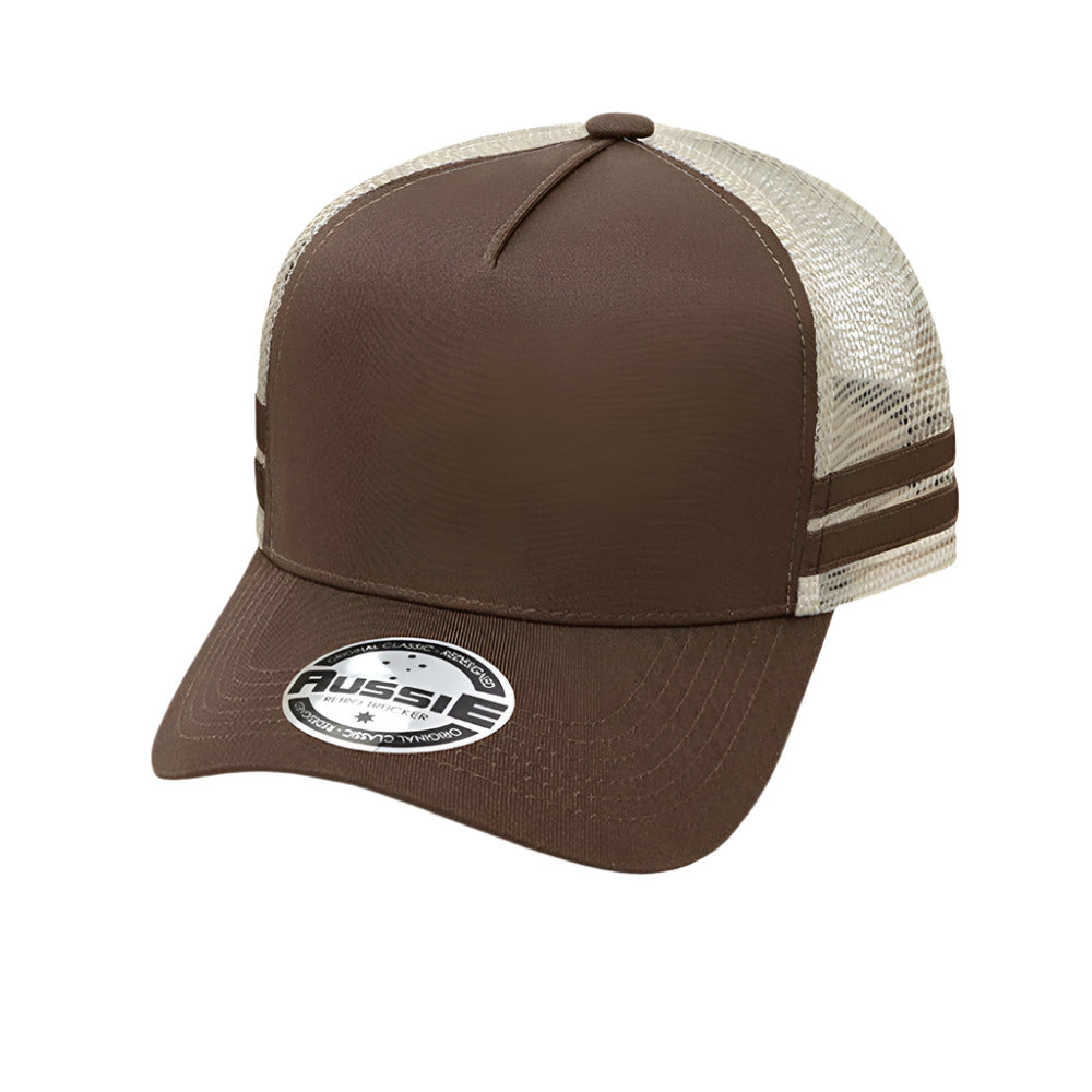A-Frame Striped Trucker Cap - Pack of 25 (AH456) - Ace Workwear
