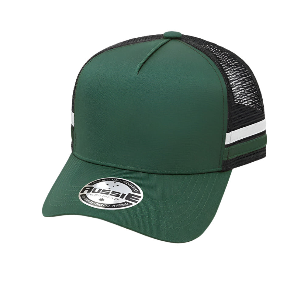 A-Frame Striped Trucker Cap - Pack of 25 (AH456) - Ace Workwear