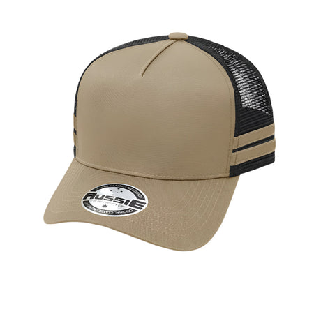 A-Frame Striped Trucker Cap - Pack of 25 (AH456) - Ace Workwear