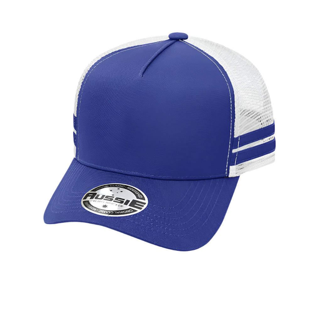 A-Frame Striped Trucker Cap - Pack of 25 (AH456) - Ace Workwear