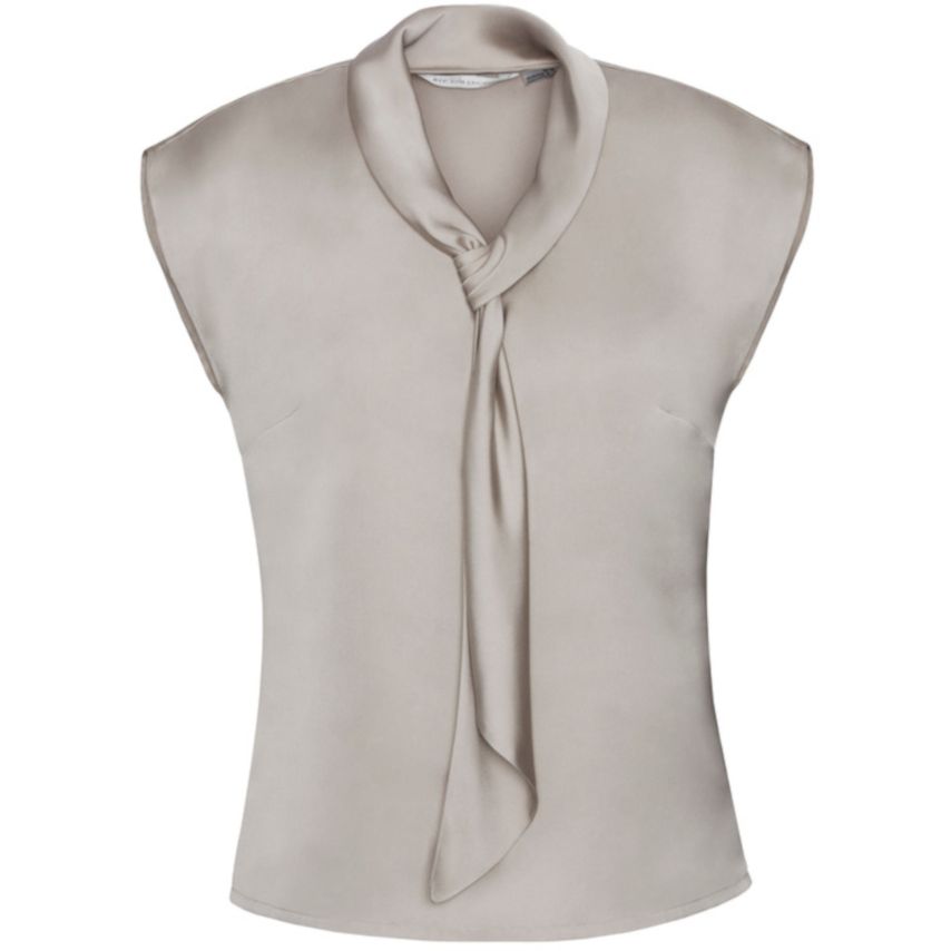 Biz Collection Ladies Shimmer Tie Neck Top S314LS Clearance - Ace Workwear