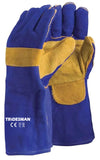 Tradesman Blue And Gold Welding Gloves (Pack of 6 Pairs)