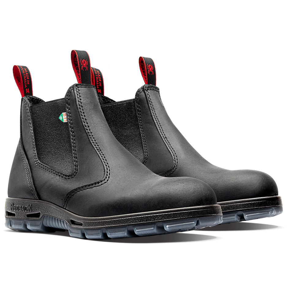Redback Black Oil Kip Elastic Sided Bobcat Soft Toe Boot (UBBK) (Pre Order) - Ace Workwear