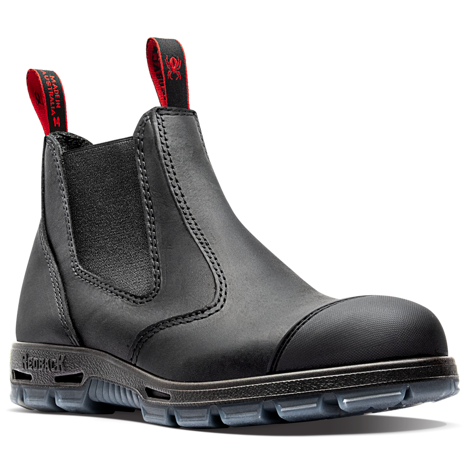 Redback Black Kip Elastic Sided Bobcat Safety Toe Boot (USBBK) (Pre Order) - Ace Workwear