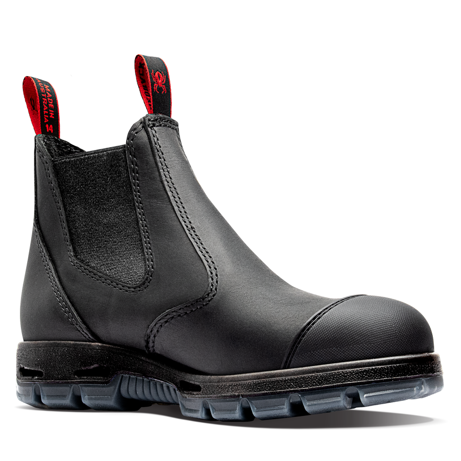 Redback Black Kip Elastic Sided Bobcat Safety Toe Boot (USBBK) (Pre Order) - Ace Workwear