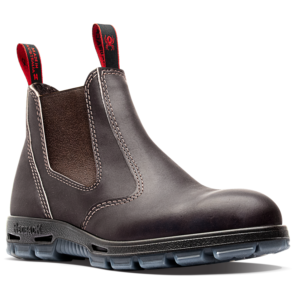 Redback Bobcat Elastic Sided Claret Oil Kip Soft Toe Boot (UBOK) (Pre Order) - Ace Workwear