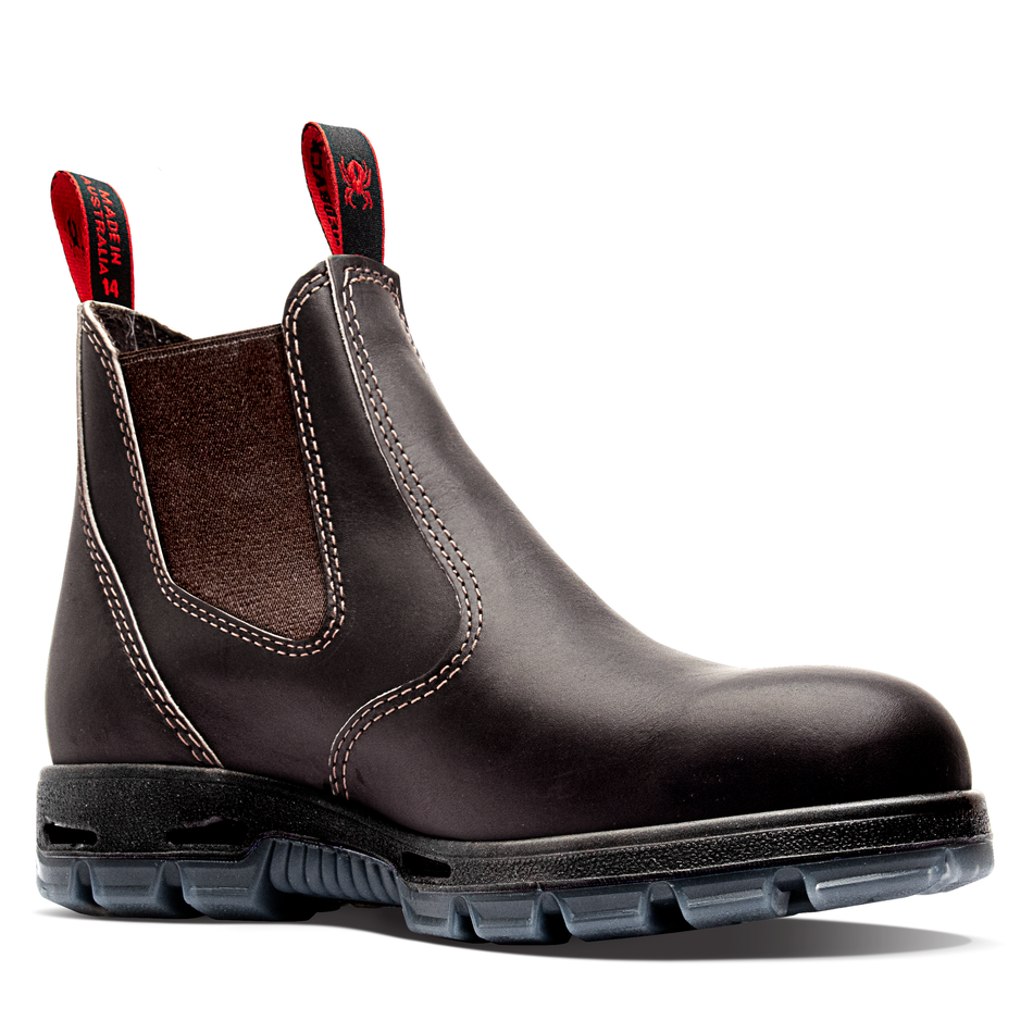 Redback Bobcat Elastic Sided Claret Oil Kip Soft Toe Boot (UBOK) (Pre Order) - Ace Workwear