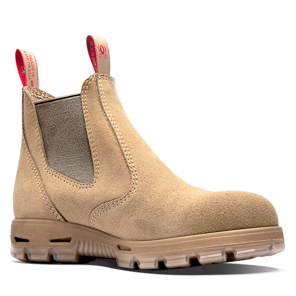 Redback Sand Suede Elastic Sided Soft Toe Boot (UBSA) (Pre Order) - Ace Workwear