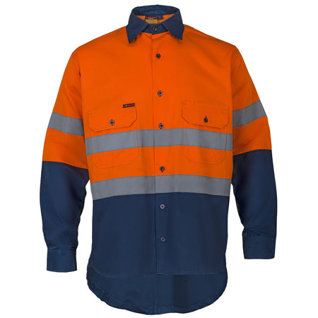 Hi Vis Cut Resistant Kevlar Sleeve Shirt With Tape - Ace Workwear