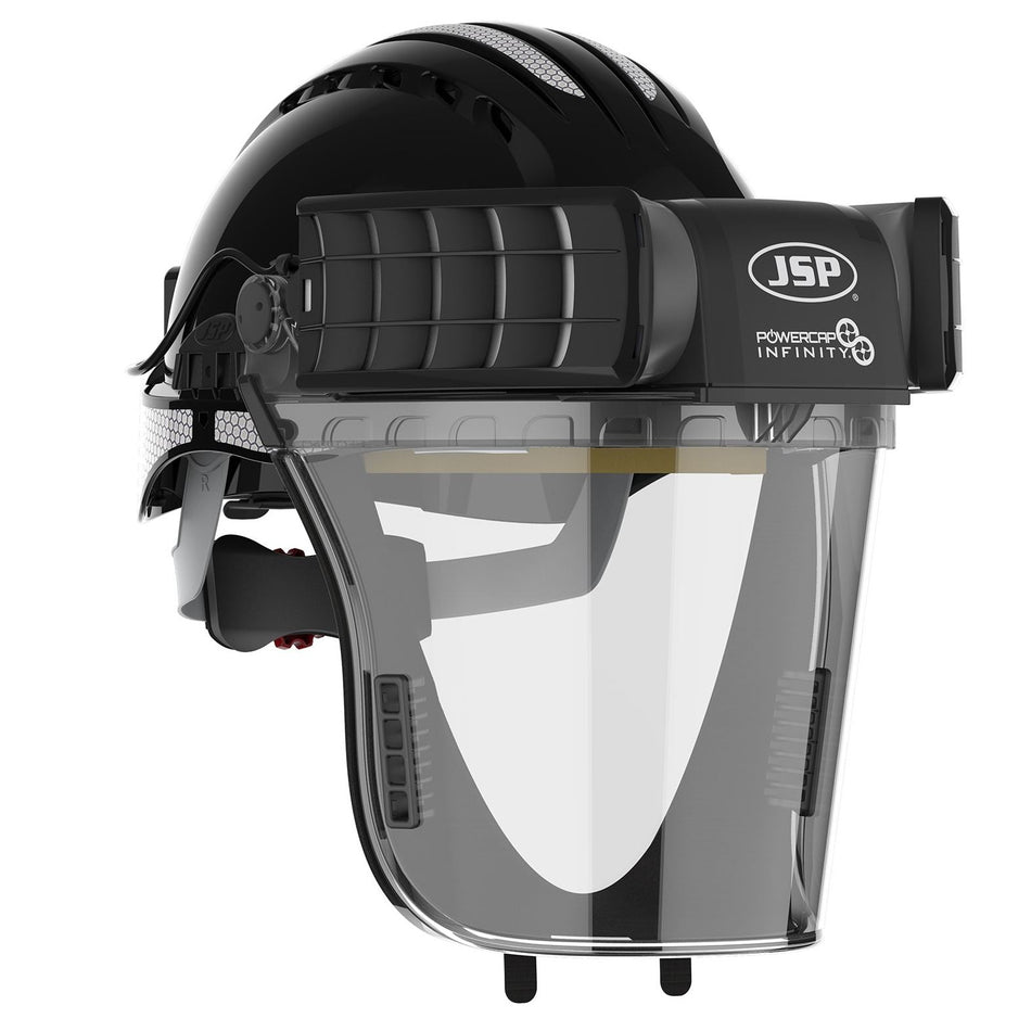 JSP Powercap Infinity PAPR Respirator With Black Helmet (CEA646-001-1AN) - Ace Workwear