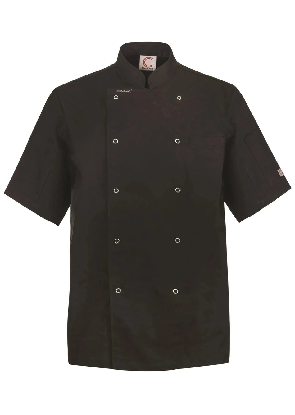 Workcraft Chefscraft Lightweight Executive Short Sleeve Chefs Jacket With Press Studs (CJ052)