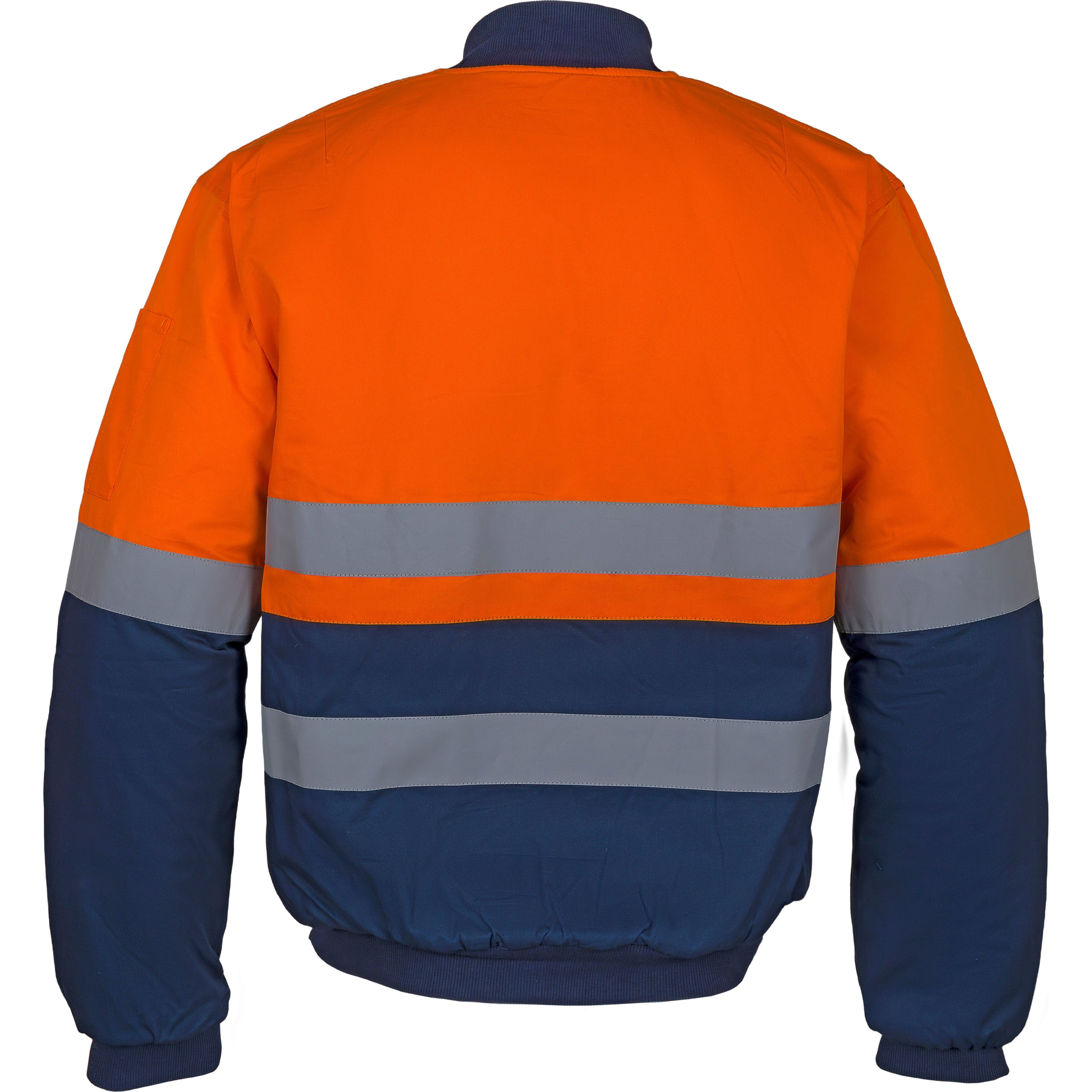 Tradesman Hi Vis Cotton Drill Bomber Jacket With Reflective Tape (CJ20) - Ace Workwear