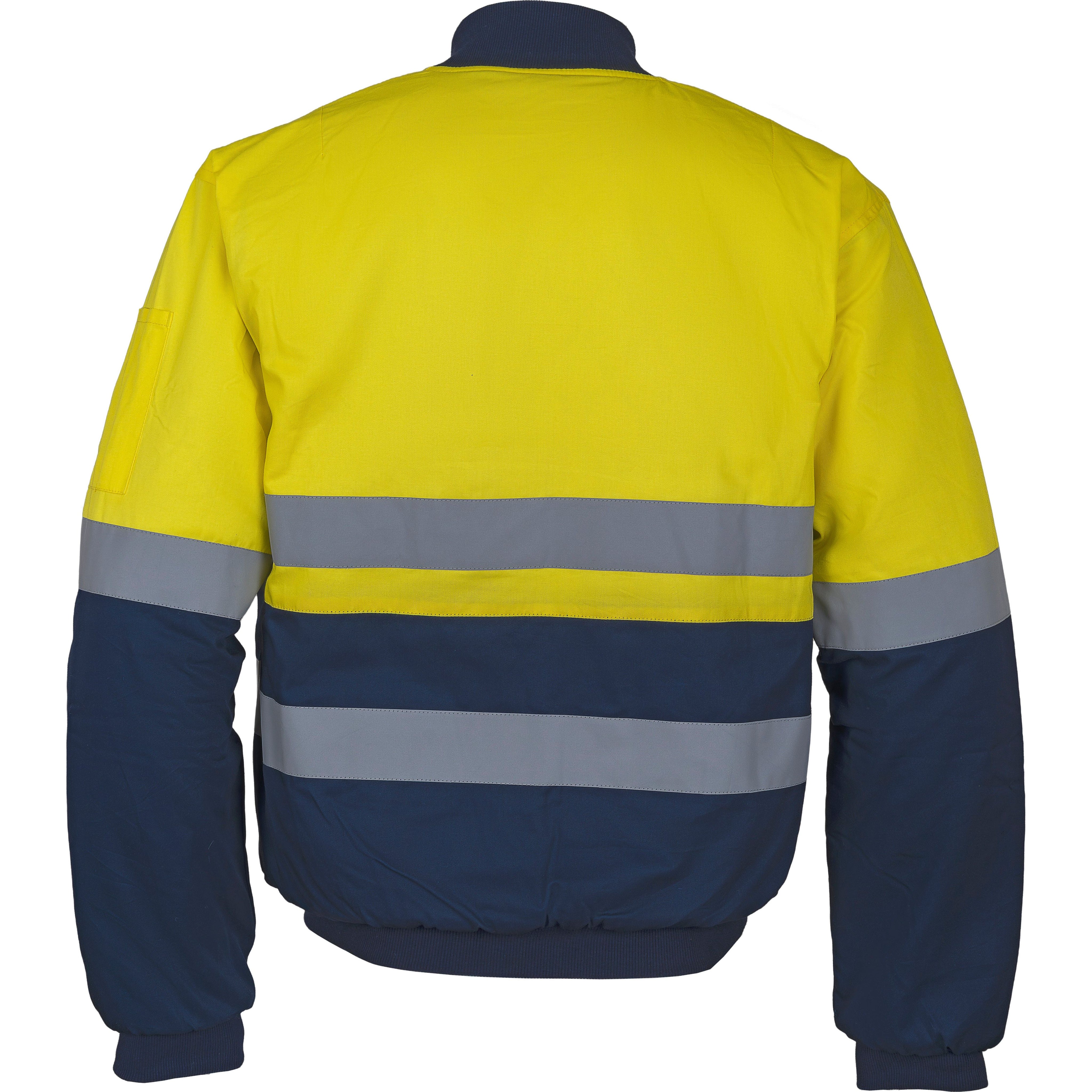 Tradesman Hi Vis Cotton Drill Bomber Jacket With Reflective Tape (CJ20) - Ace Workwear