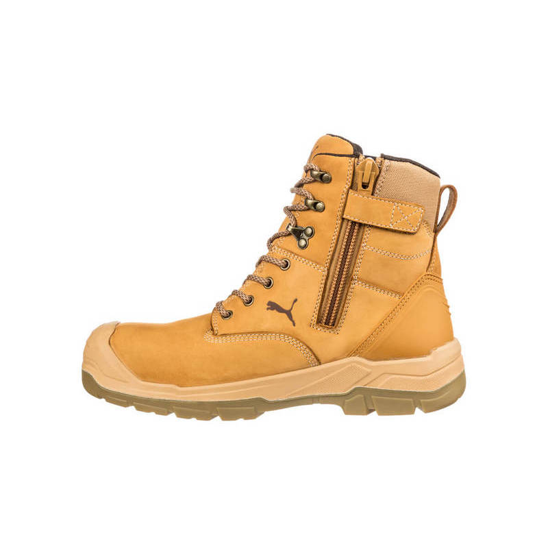 Puma Conquest Wheat Lace Up Fibreglass Toe Cap Safety Boot With Scuff Cap (Pre Order) (630727) - Ace Workwear
