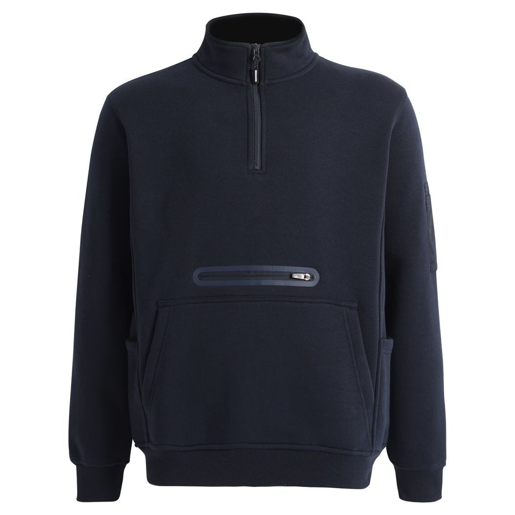 Winning Spirit Unisex Premium Fleece Half Zip Work Sweat (FL15) - Ace Workwear