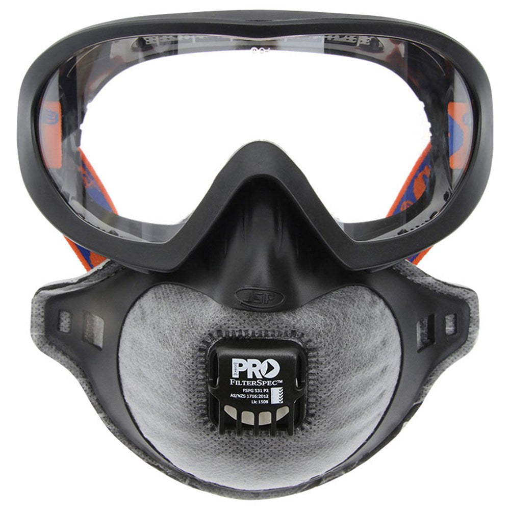 ProChoice Filterspec Pro Goggle / Mask Combo P2+Valve+Carbon (FSPG) (Clearance) - Ace Workwear