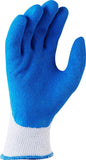 Maxisafe Blue Grippa Glove - Knitted Poly Cotton, Blue Latex Dipped Palm (Carton of 120 Pairs) (GBL107)