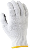Maxisafe Bleached, Knitted Poly Cotton, Polka Dot Glove  (Carton of 240) (GKP104)