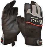 Maxisafe G-Force 'Tradesman' 2 Finger Mechanics Gloves (Carton of 120) (GMF118)