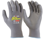 Maxisafe Grey Knight Nylon PU Coated Nylong Glove (Carton of 120) (GNP136)