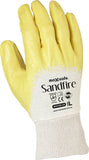 Maxisafe Sandfire Yellow Nitrile 3/4 Dipped Jersey Glove (Carton of 144 Pairs) (GNY125)