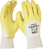 Maxisafe Sandfire Yellow Nitrile 3/4 Dipped Jersey Glove (Carton of 144 Pairs) (GNY125)