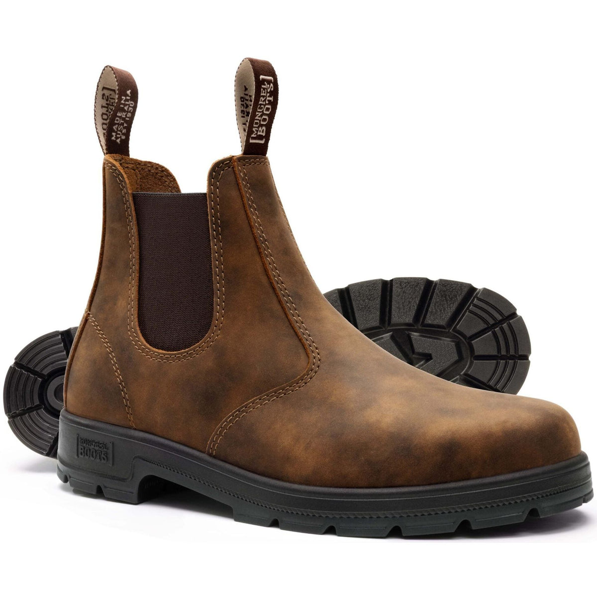 Mongrel Cloudy Brown K9 Elastic Sided Slip On Non Safety Boot (K91075) (Pre Order) - Ace Workwear