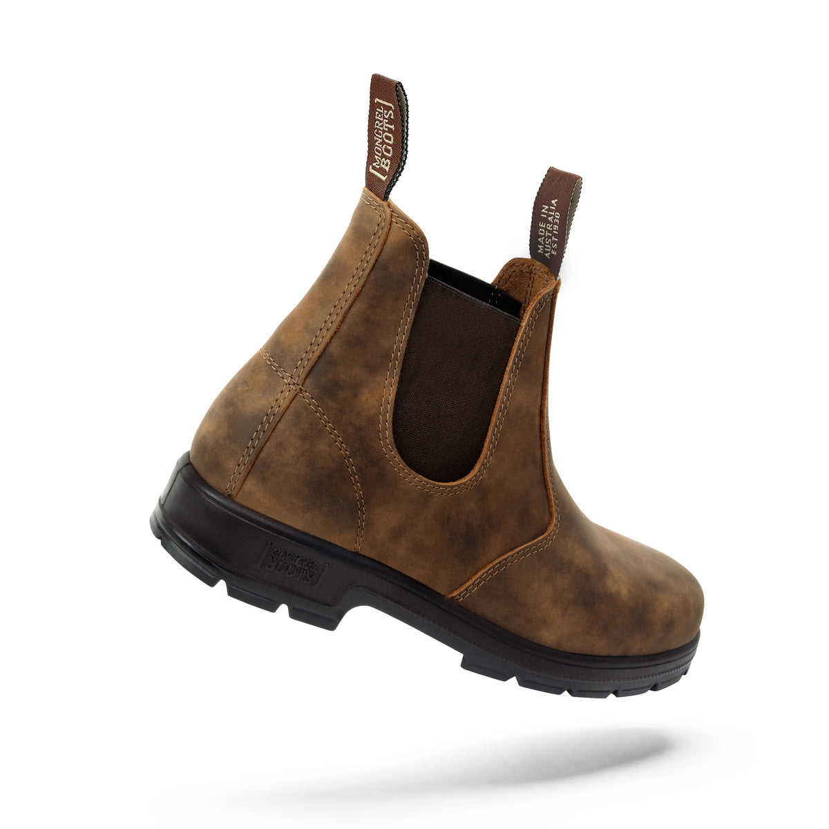 Mongrel Cloudy Brown K9 Elastic Sided Slip On Non Safety Boot (K91075) (Pre Order) - Ace Workwear