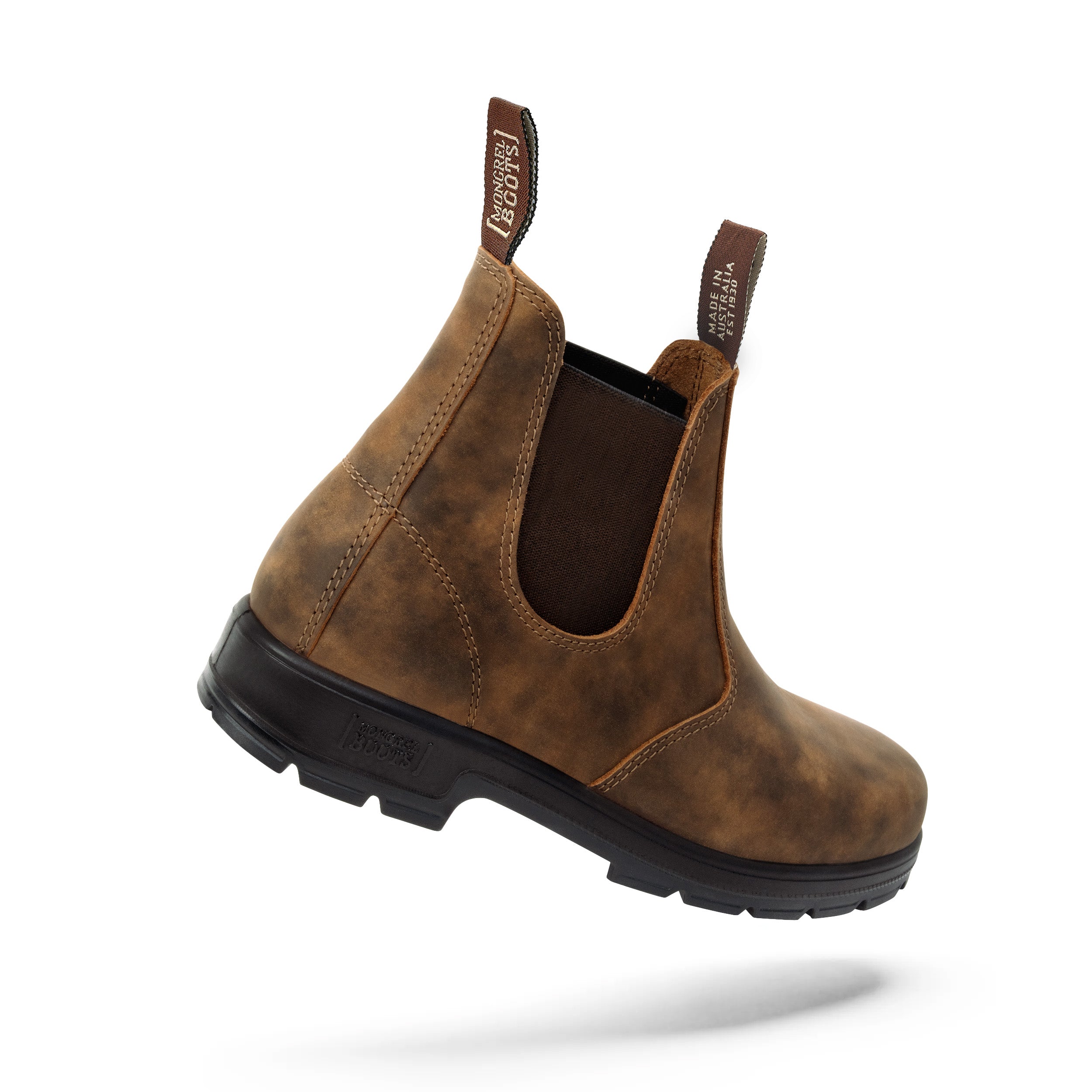 Mongrel Cloudy Brown K9 Elastic Sided Slip On Non Safety Boot (K91075) (Pre Order) - Ace Workwear