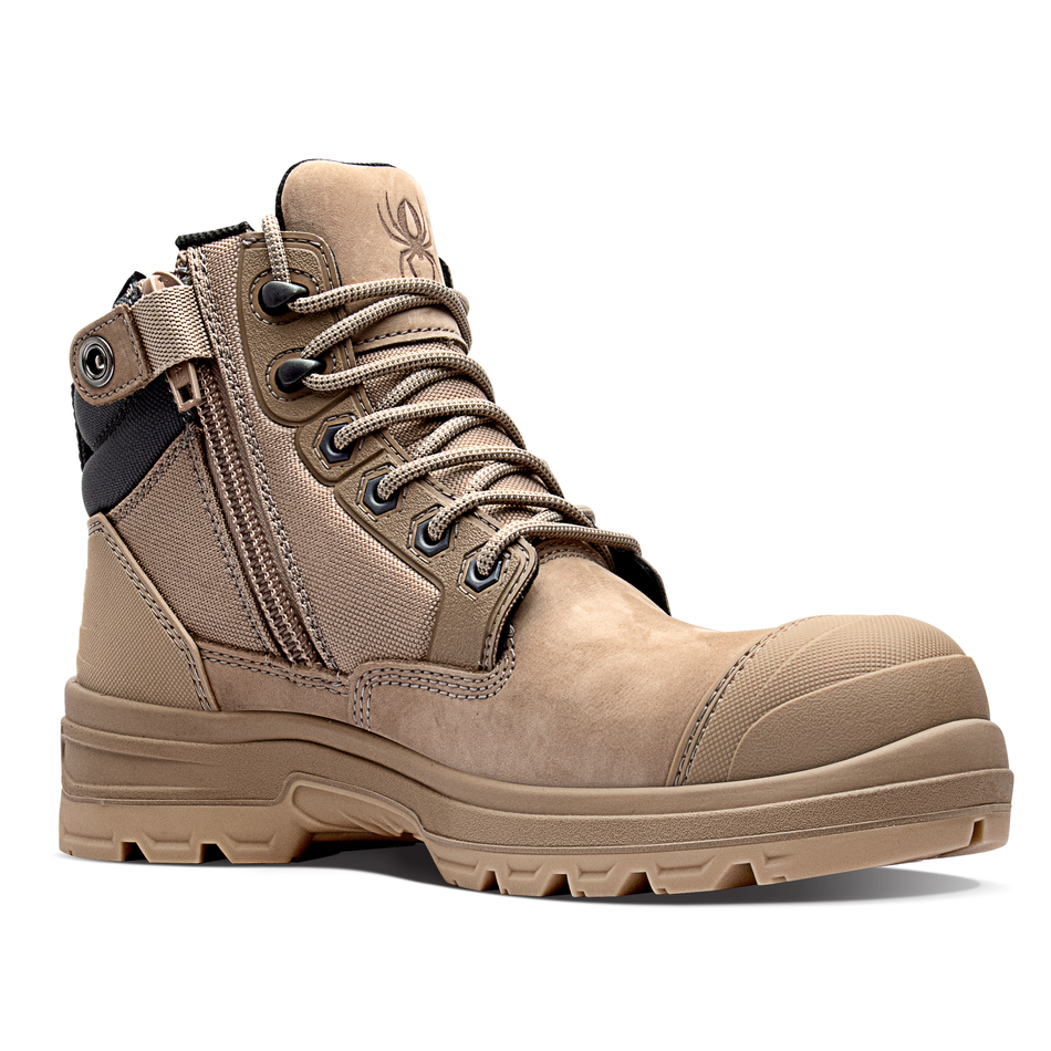 Redback Lynx Stone Zip Sided Lace Up Composite Toe Boot (CLZST) - Ace Workwear
